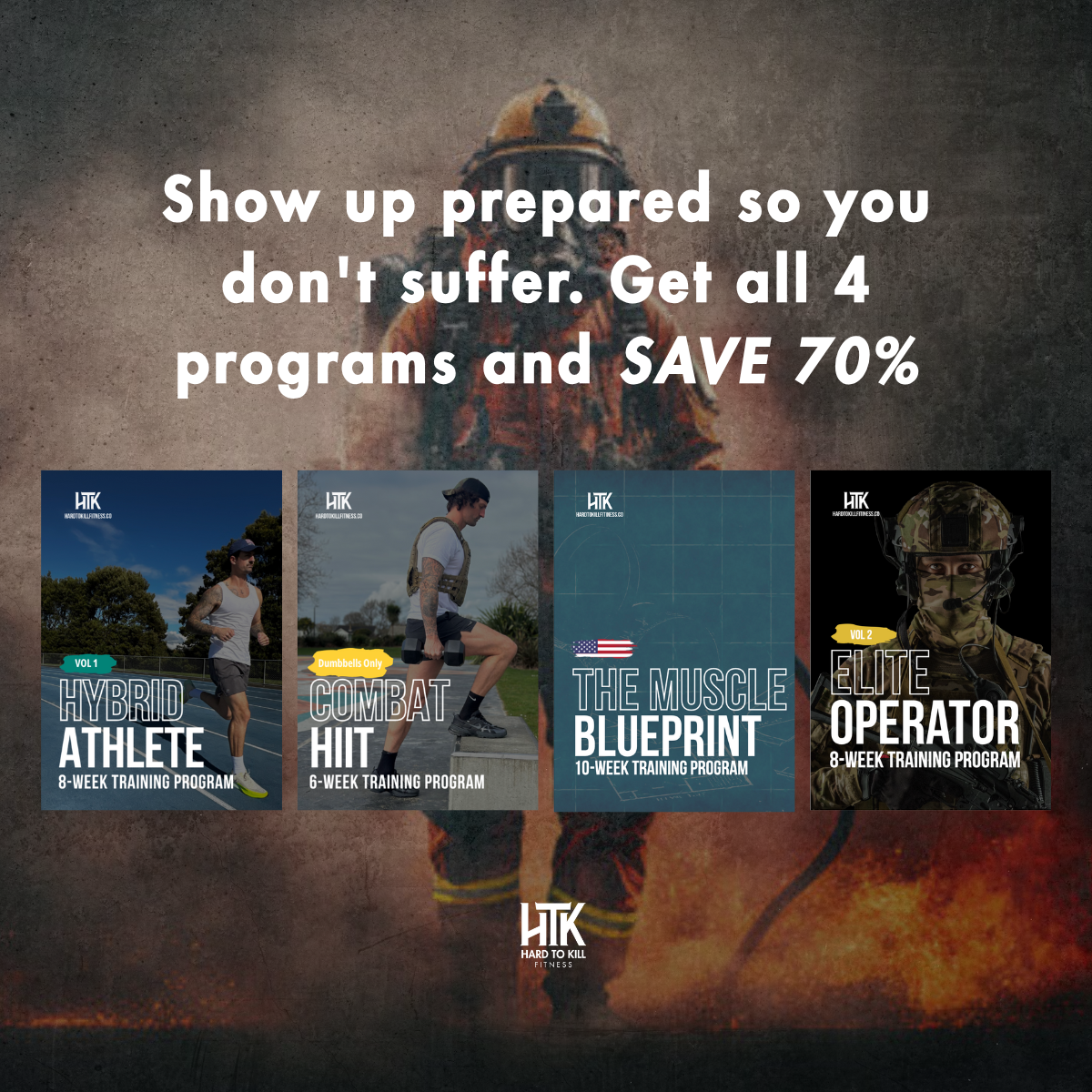 Hard to Kill Fitness Facebook ad: Random workouts won't get you there
