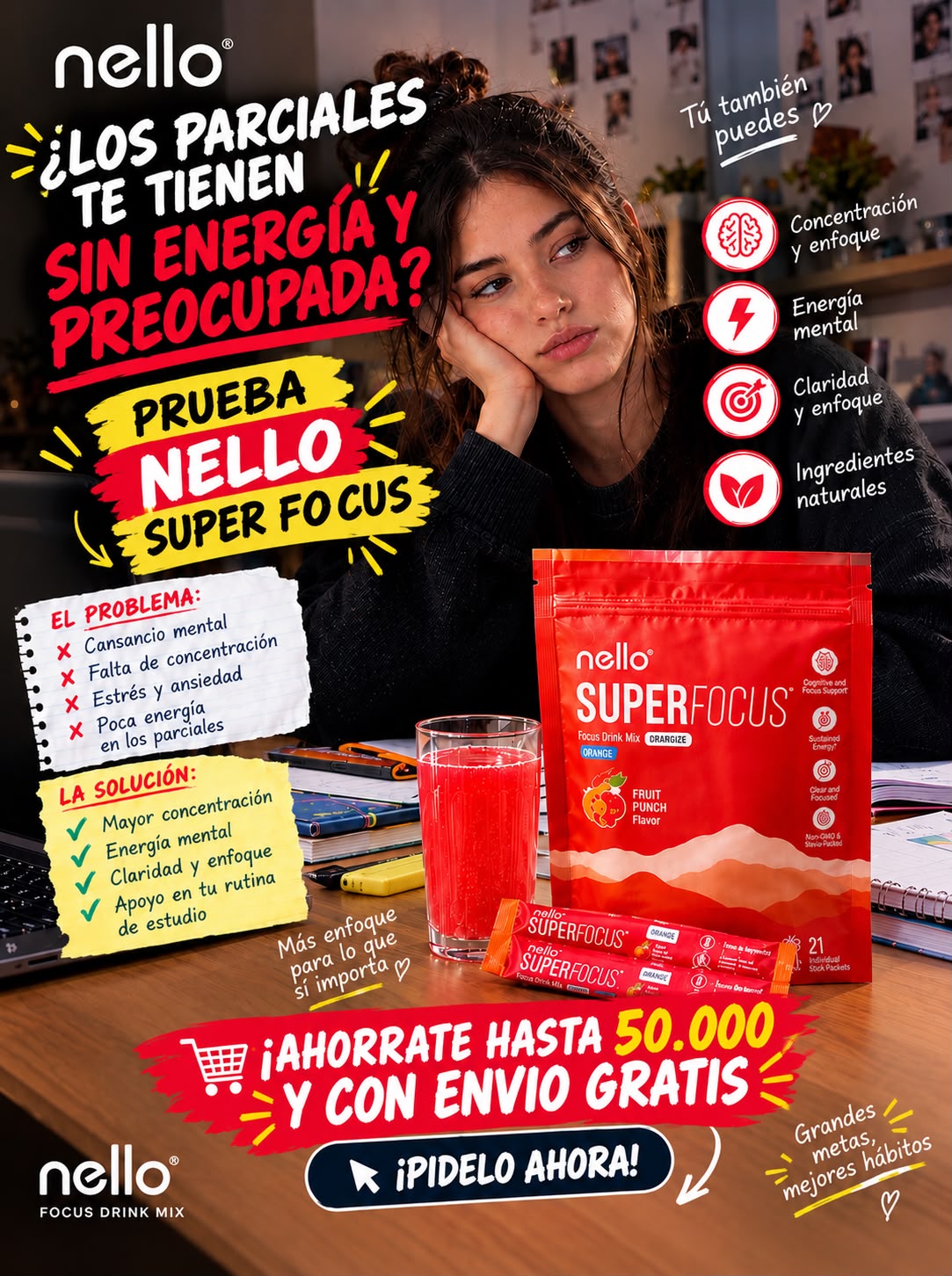 New Places Facebook ad: Tu próximo parcial merece tu mejor enfoque