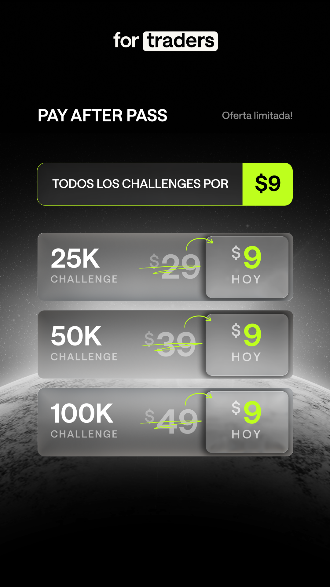 For Traders Español Facebook ad from Aug 27, 2026