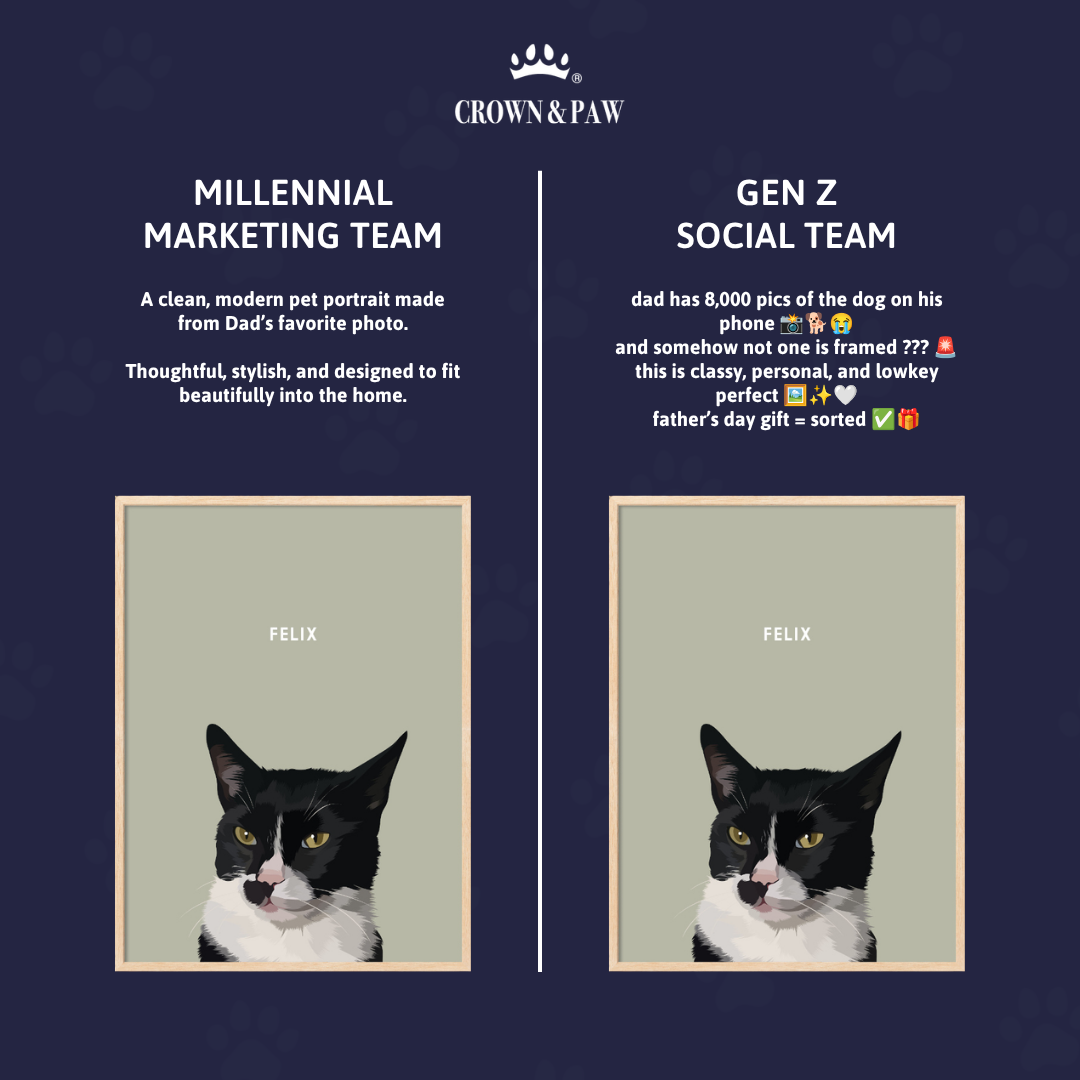 Crown & Paw Facebook ad