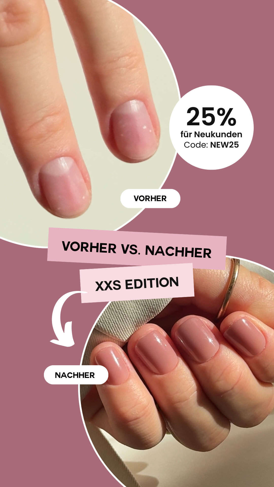 NAILD Facebook ad: Jetzt -25% auf deine erste Bestellung mit dem Code: NEW25