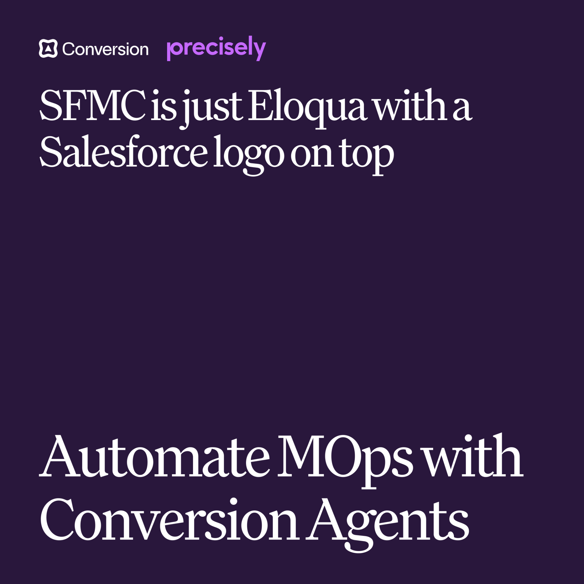 TryConversion Facebook ad: Conversion + Precisely