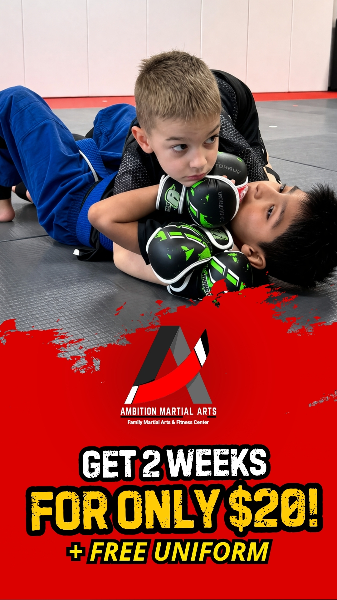 Ambition Martial Arts Facebook ad from Apr 16, 2026