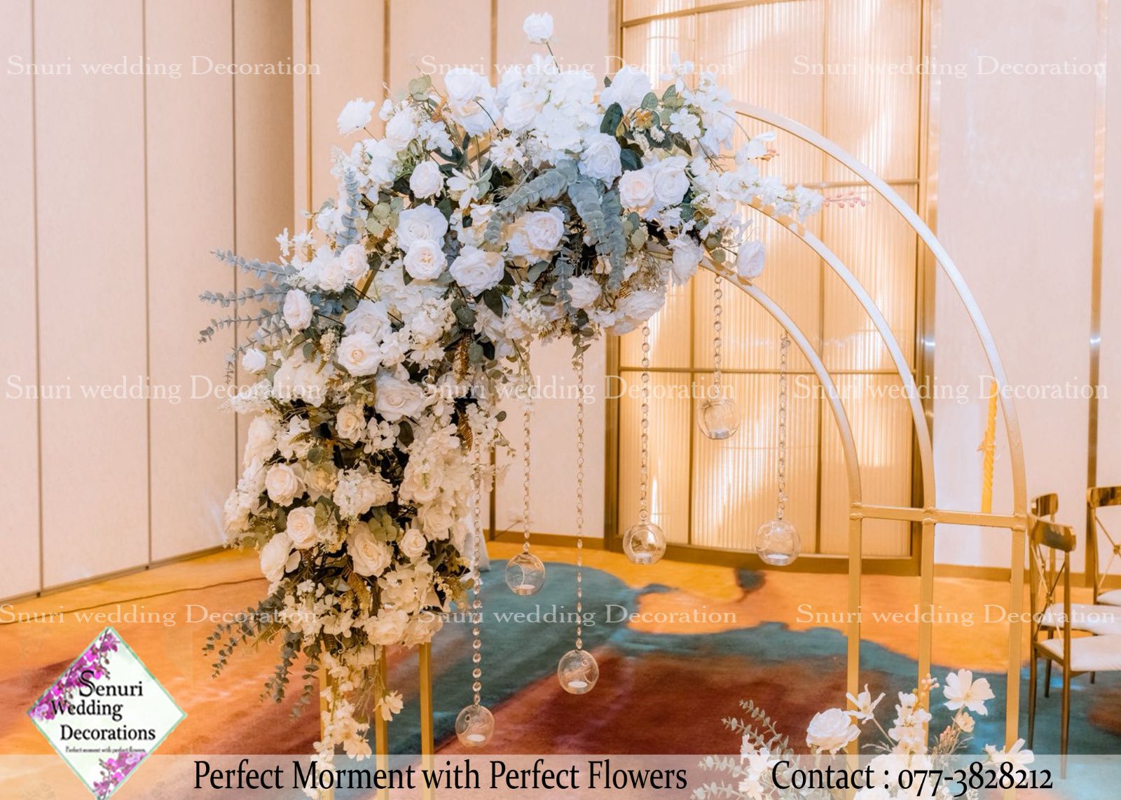 Senuri Wedding Decorations Facebook ad: Chat in Messenger
