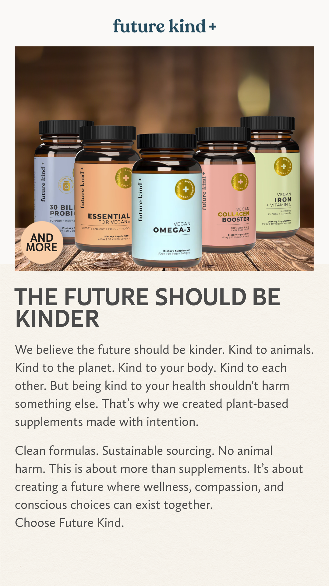 FUTURE KIND Facebook ad