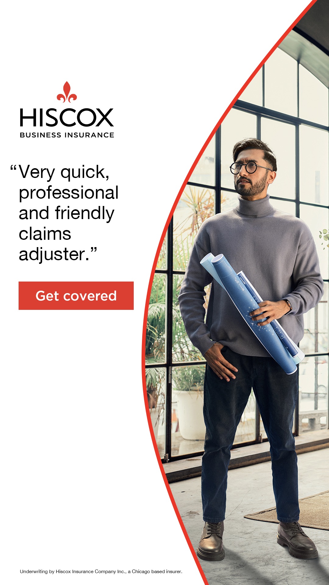 Hiscox Insurance Facebook ad