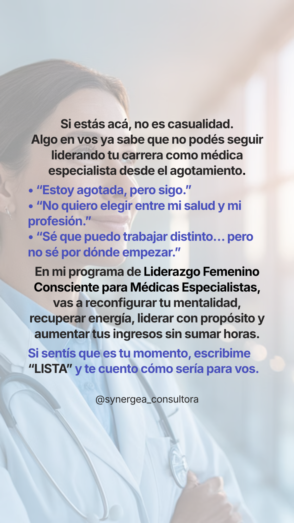 Synergea: consultoría, coaching y formación en liderazgo consciente Facebook ad from Jun 8, 2026