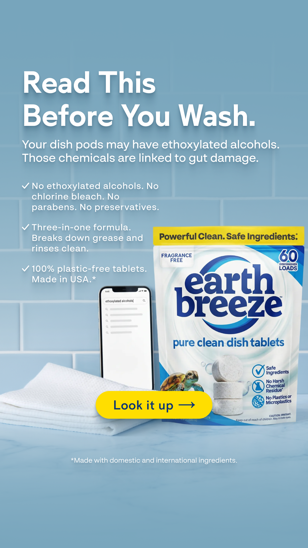 Earth Breeze Facebook ad