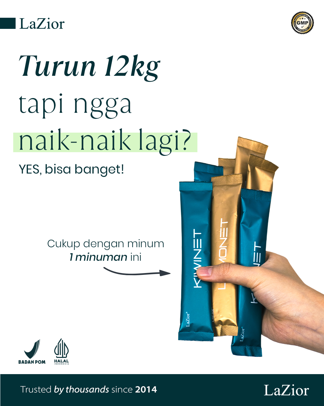 Lazior Indonesia Facebook ad: Berat badan turun dengan sehat!