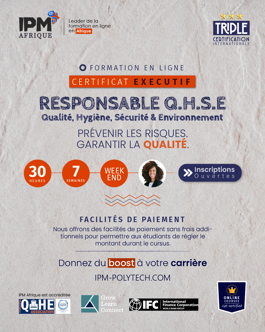 IPM- Institut polytechnique de Marrakech Facebook ad