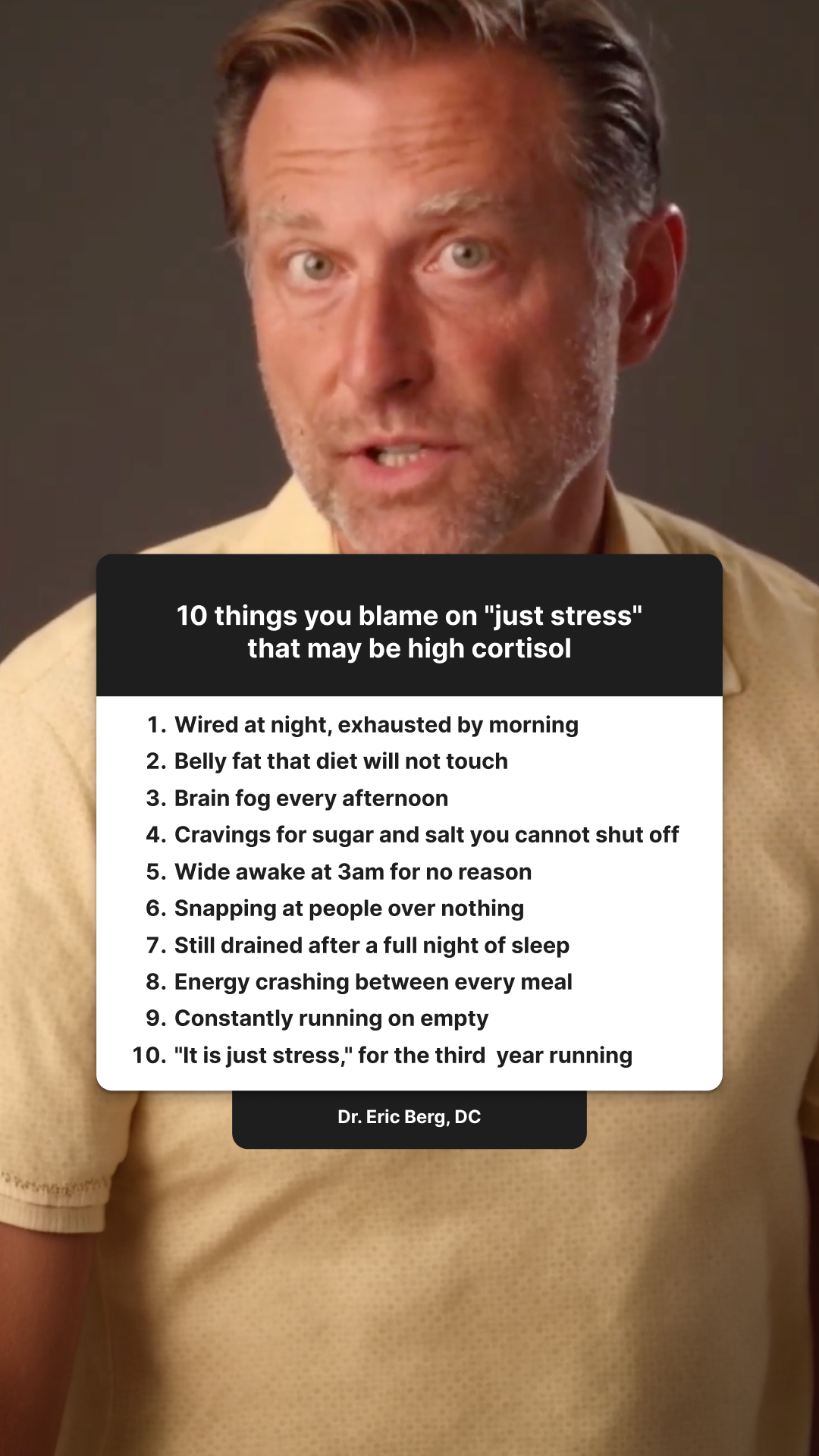 Dr. Eric Berg Facebook ad