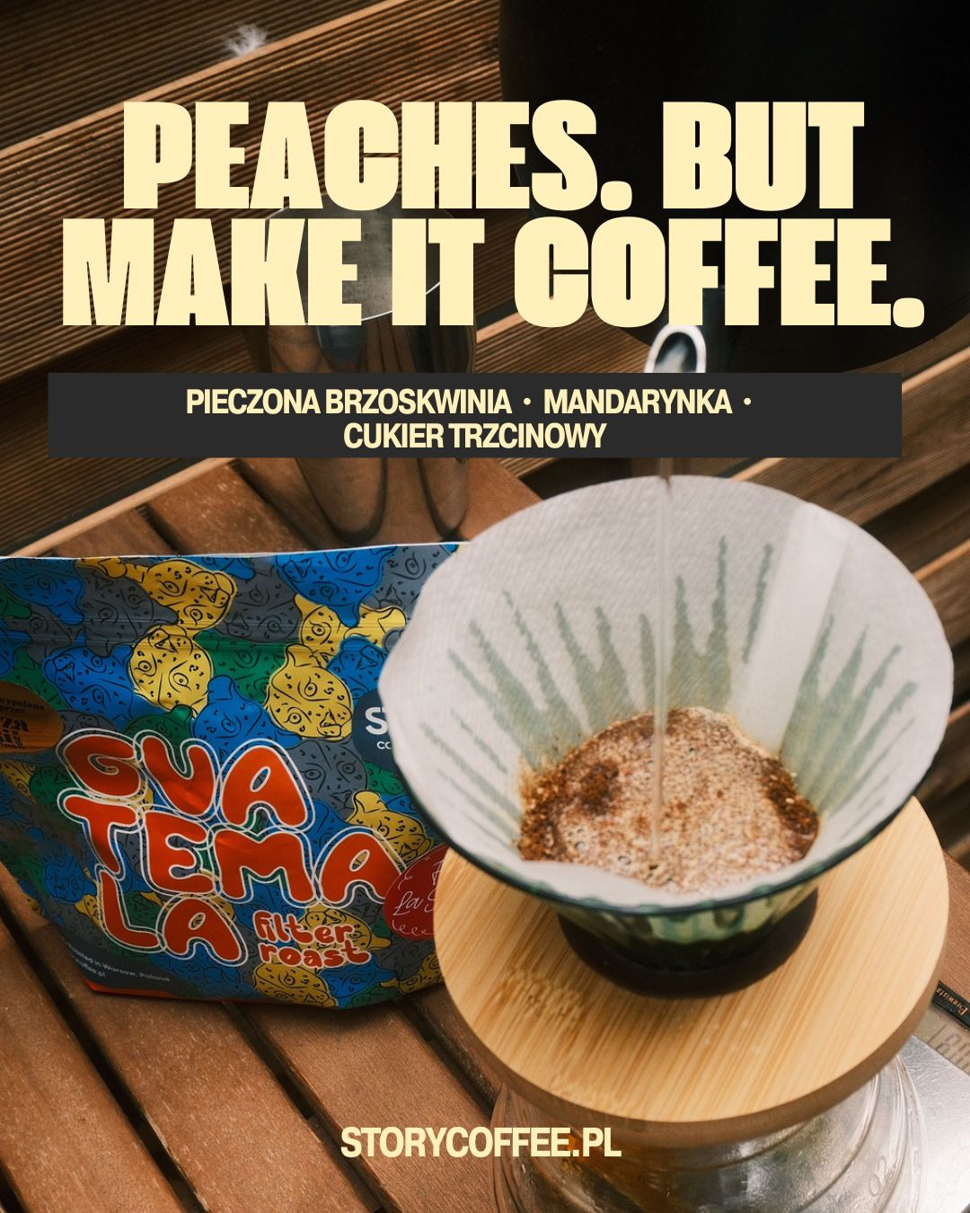 Story Coffee Roasters Facebook ad: słodki filtr na codzień