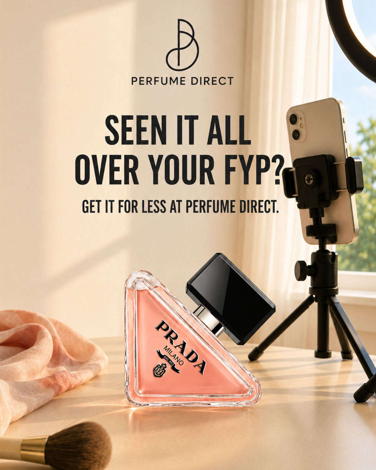 Perfume Direct Facebook ad: Prada Paradoxe, for Less