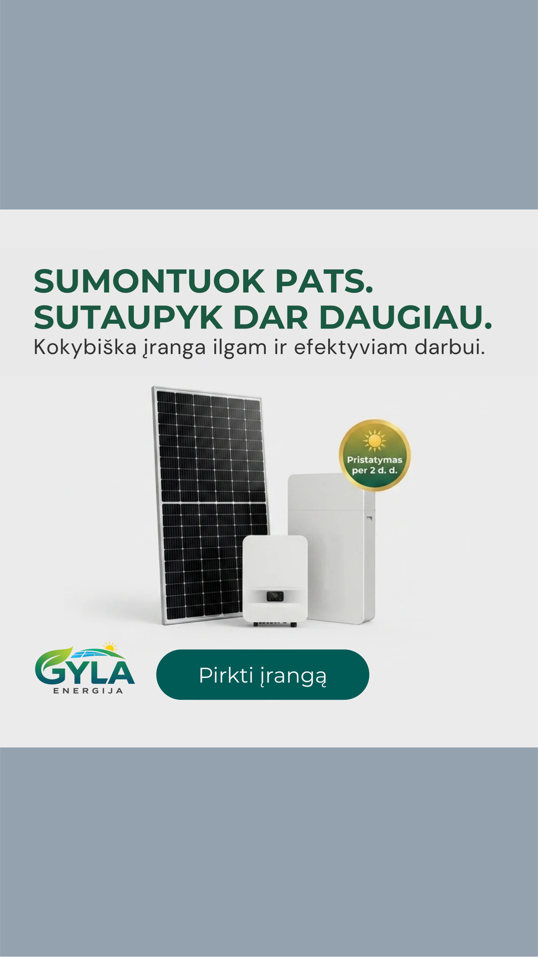 GYLA Energija Facebook ad from Jul 28, 2026