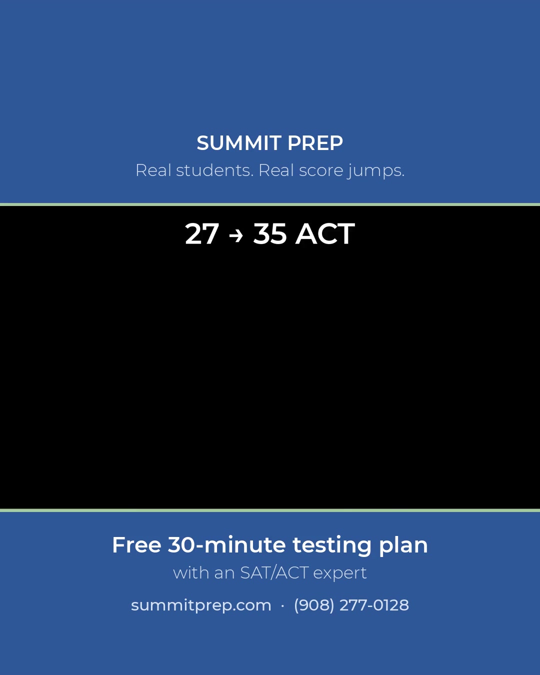 Summit Prep Facebook ad: Jack started with a 27 on his first…
