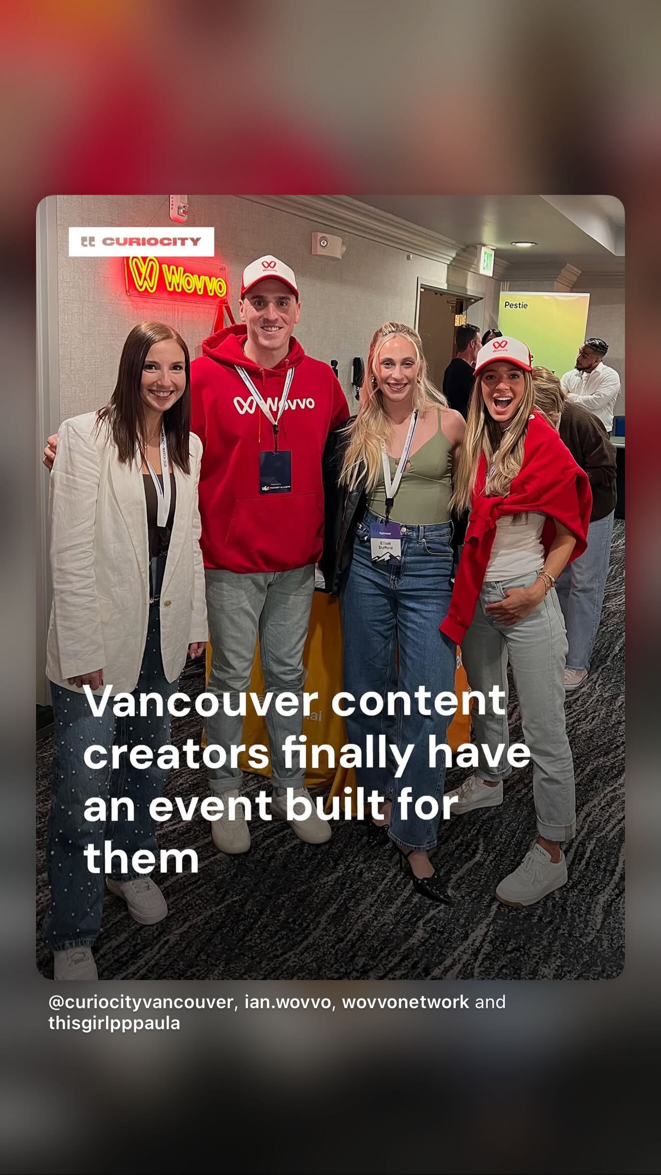 Wovvo Facebook ad: Vancouver Content Creators Event
