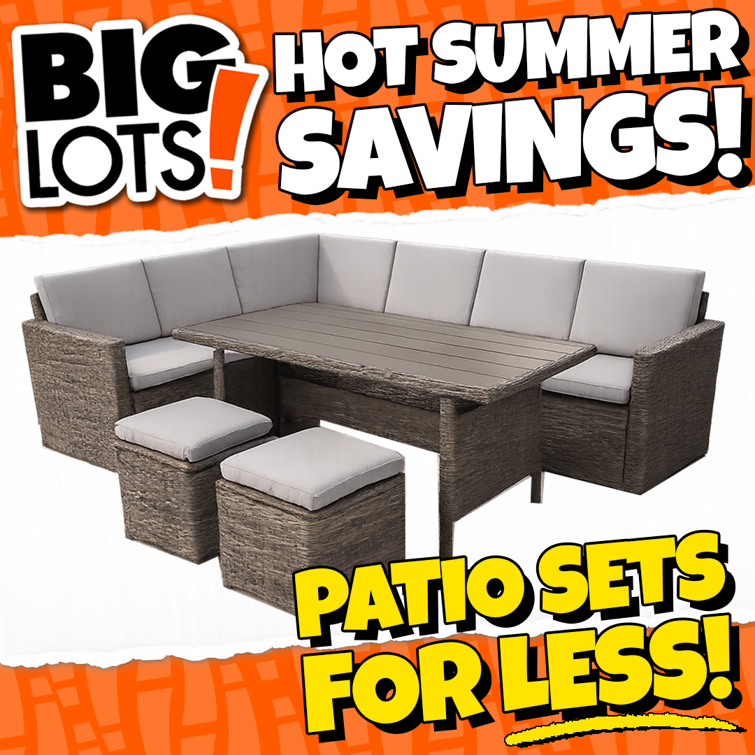 Big Lots Facebook ad: Hot Summer Savings are happening at Big Lots!