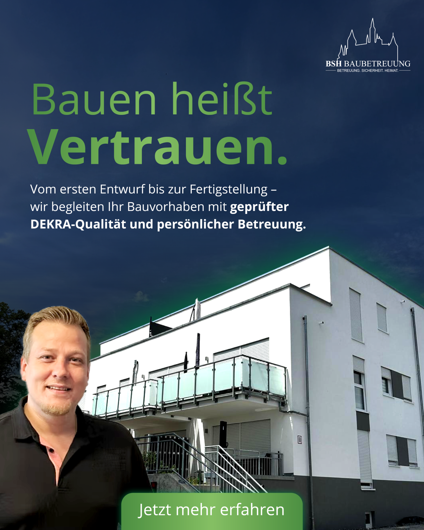 BSH Baubetreuung UG Facebook ad: Kosten im Griff. Von Anfang an. Mit geprüfter Qualität zum…