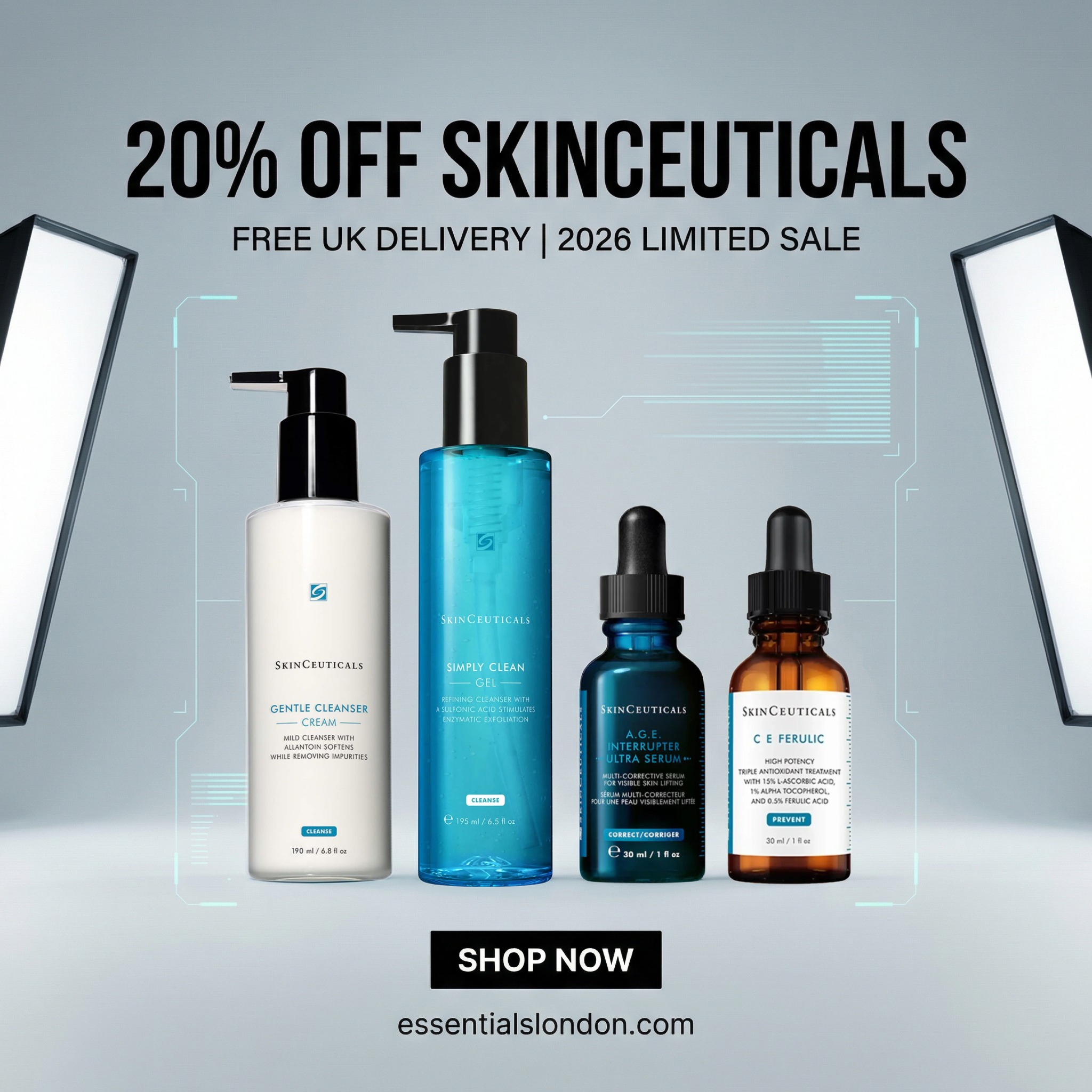 Essentials London - Pharmacy and Clinic Facebook ad