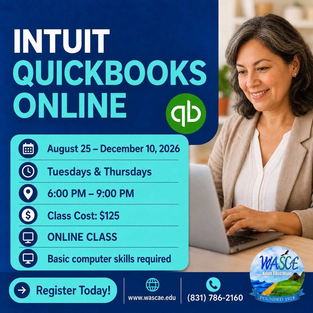 Watsonville/Aptos/Santa Cruz Adult Education Facebook ad: In this class you will learn to edit…