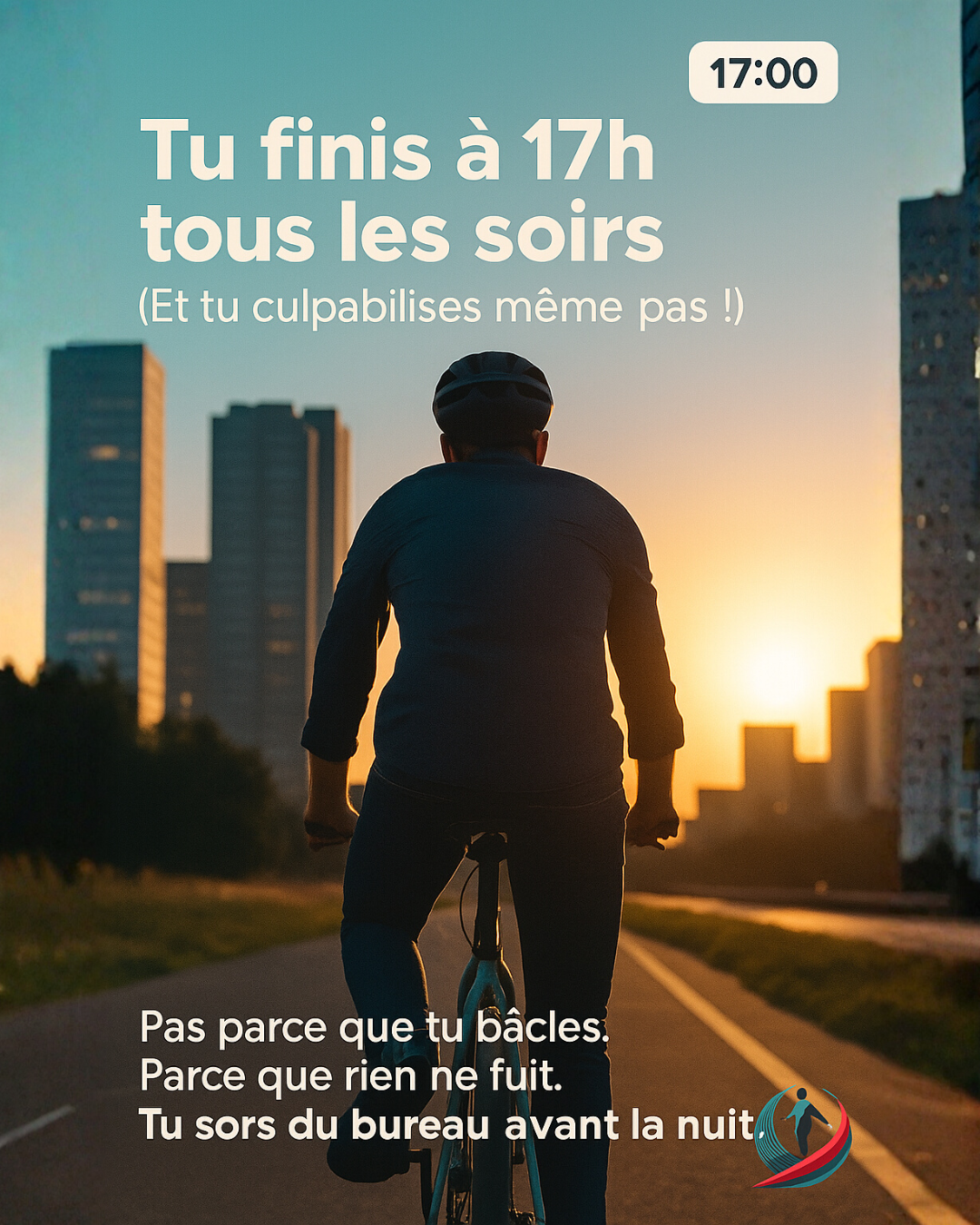 Equilibrition Facebook ad: Moins d’efforts. Plus d’heures libres.