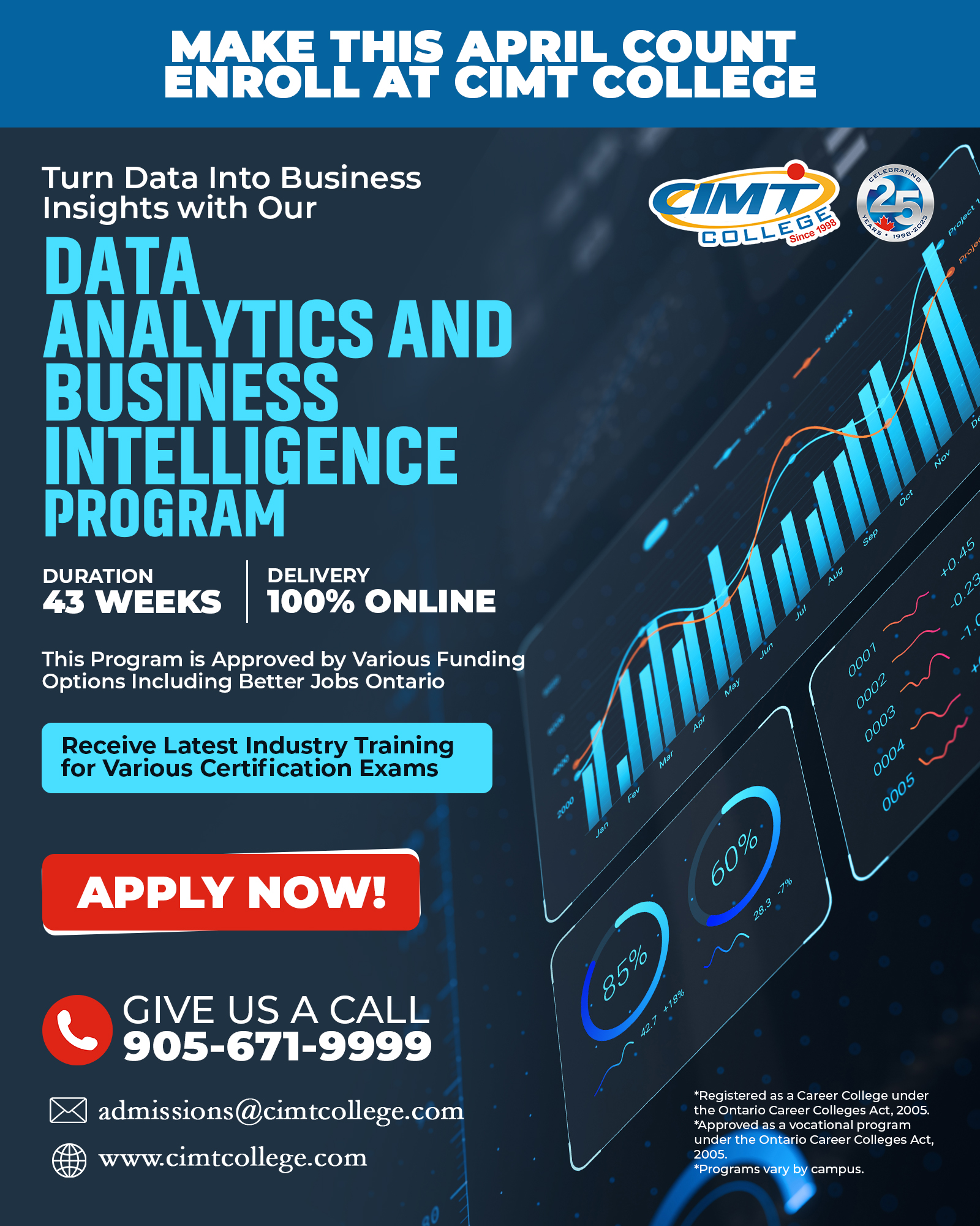 CIMT College Facebook ad