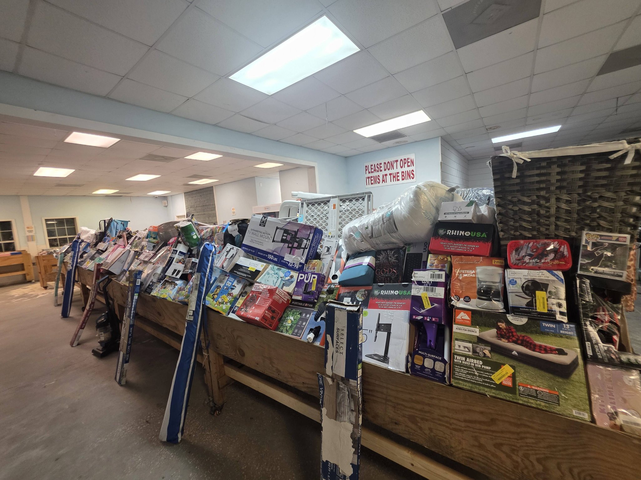 Liquidation Station Facebook ad: BIG DEALS AWAIT at Liquidation Station!