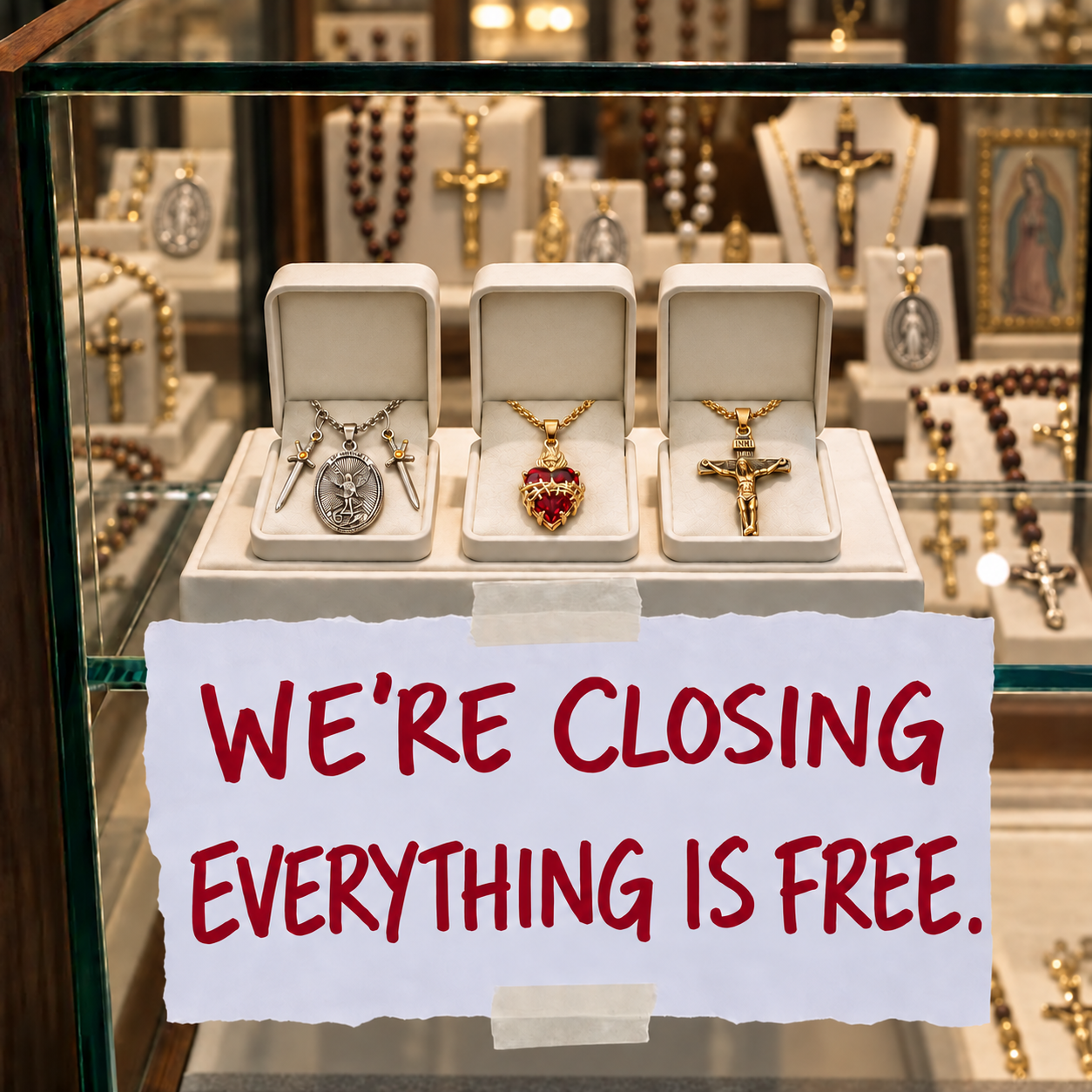 The Heavenly Facebook ad: All Products Free