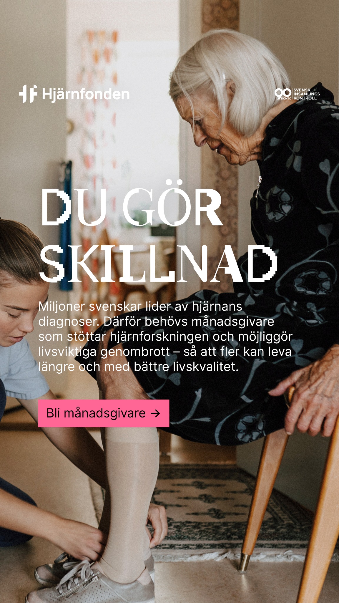 Hjärnfonden Facebook ad