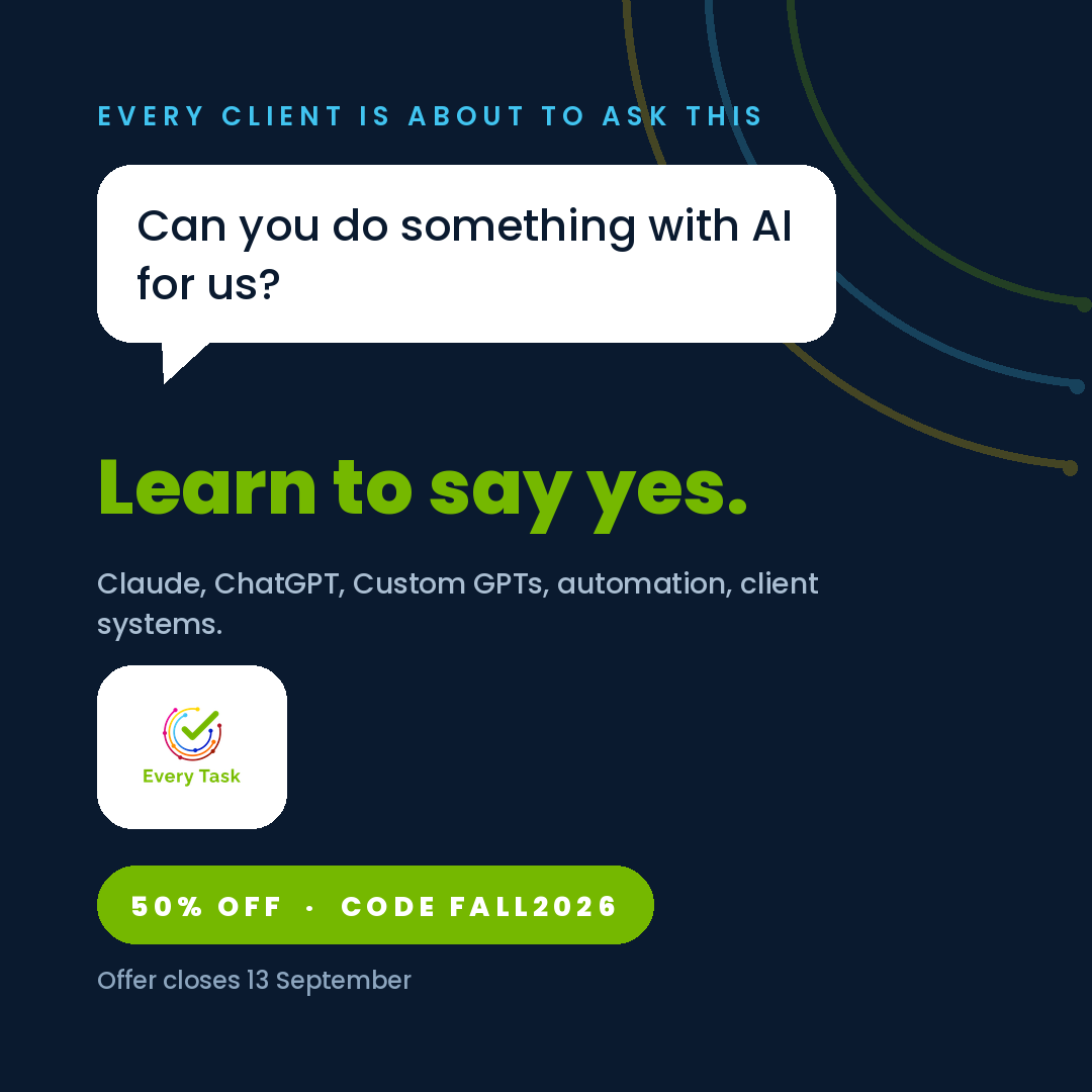 Every Task Facebook ad: Say yes the next time they ask