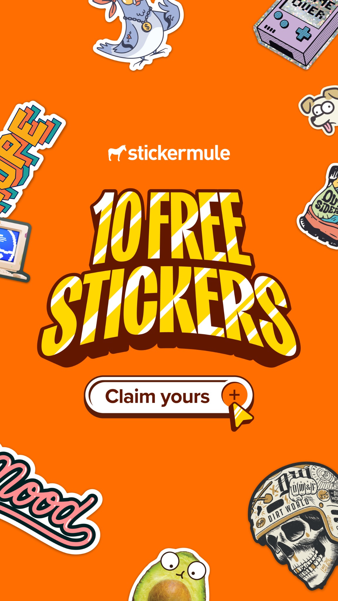 Sticker Mule Facebook ad