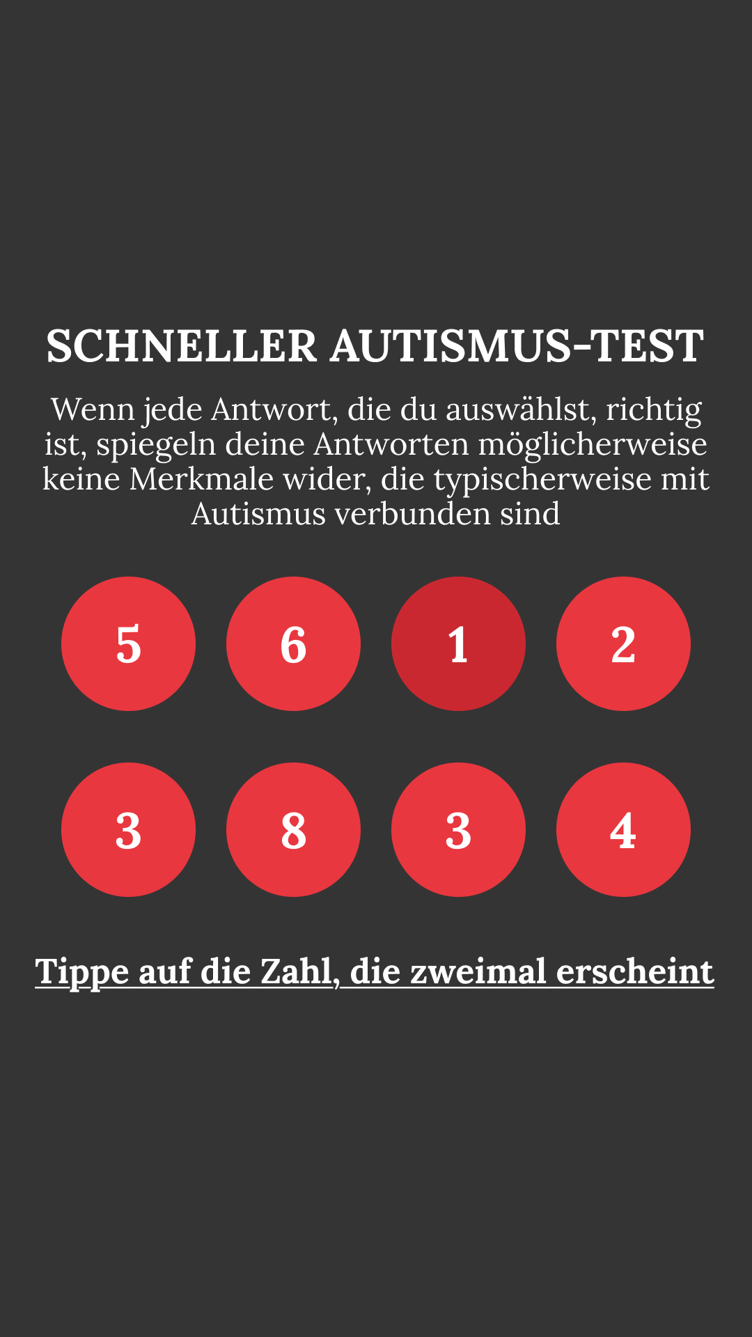 International IQ test Facebook ad