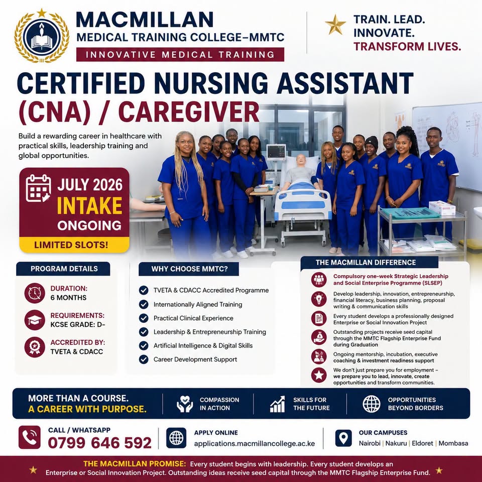 Macmillan Medical Training College- Mmtc Facebook ad