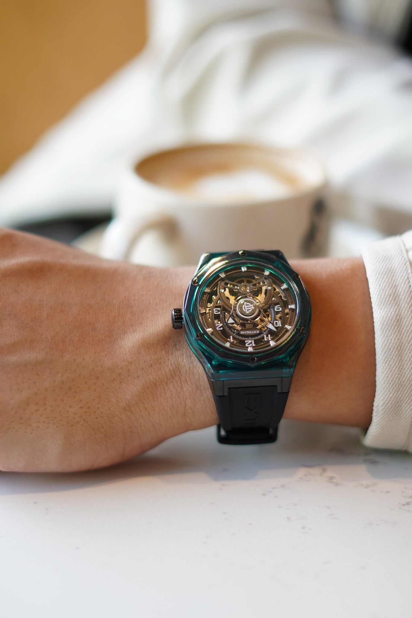 Rugsac Facebook ad: Introducing Prism, a fully skeletonised automatic watch…