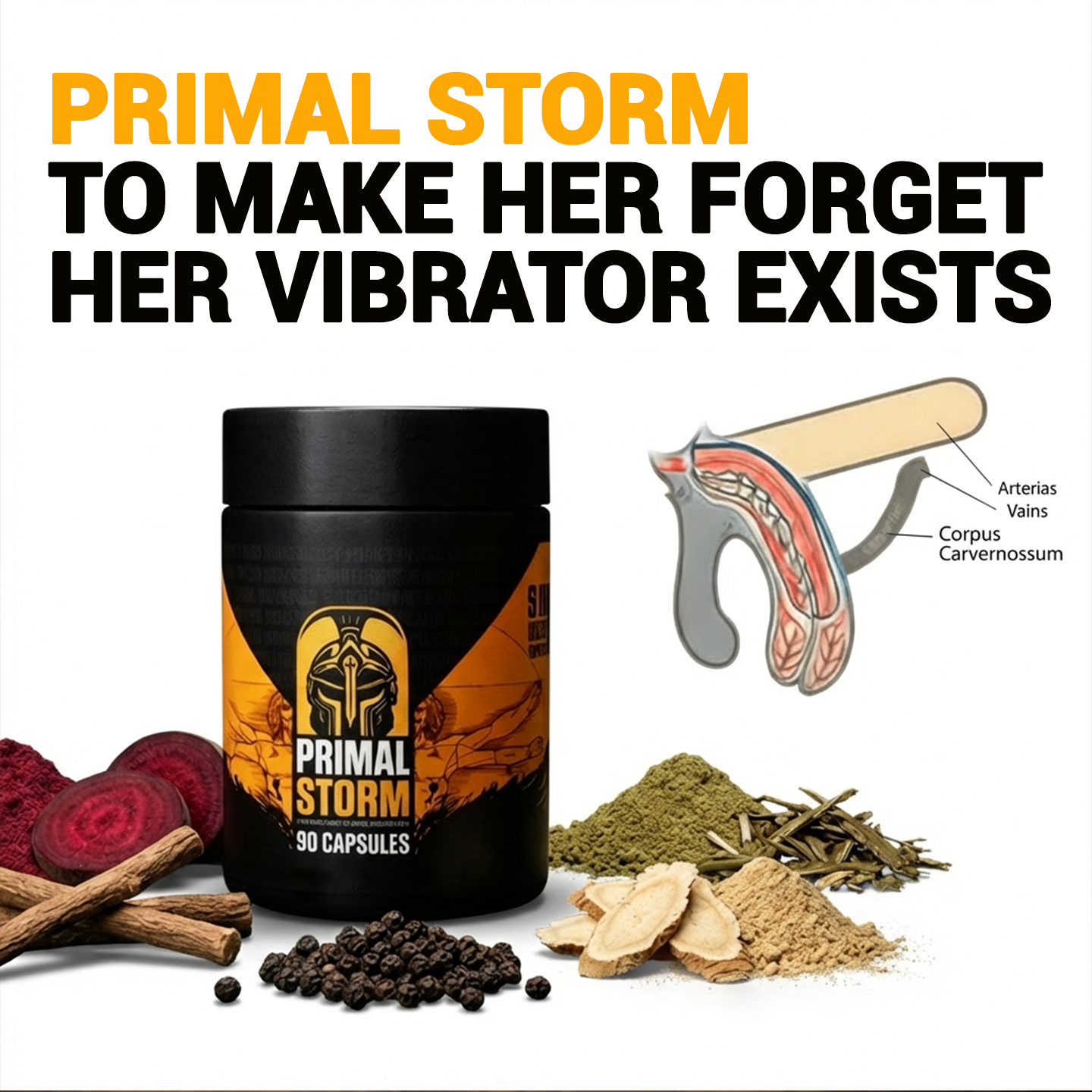 Primal Storm Supplements Facebook ad
