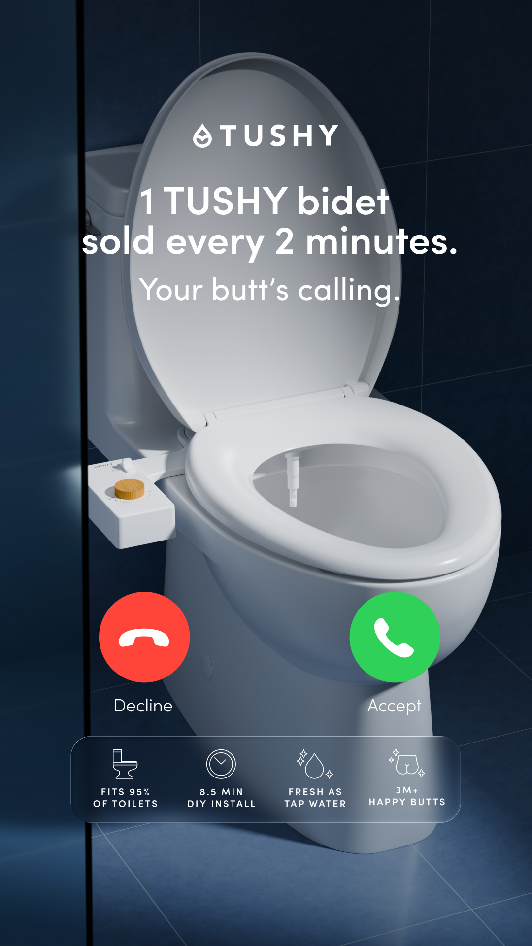 TUSHY Facebook ad