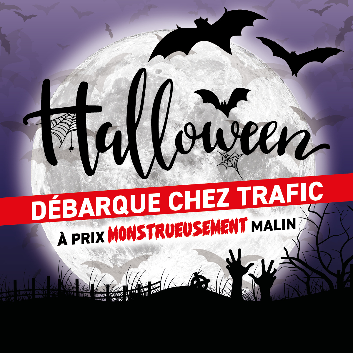 Trafic Facebook ad: Halloween à prix monstrueusement malins