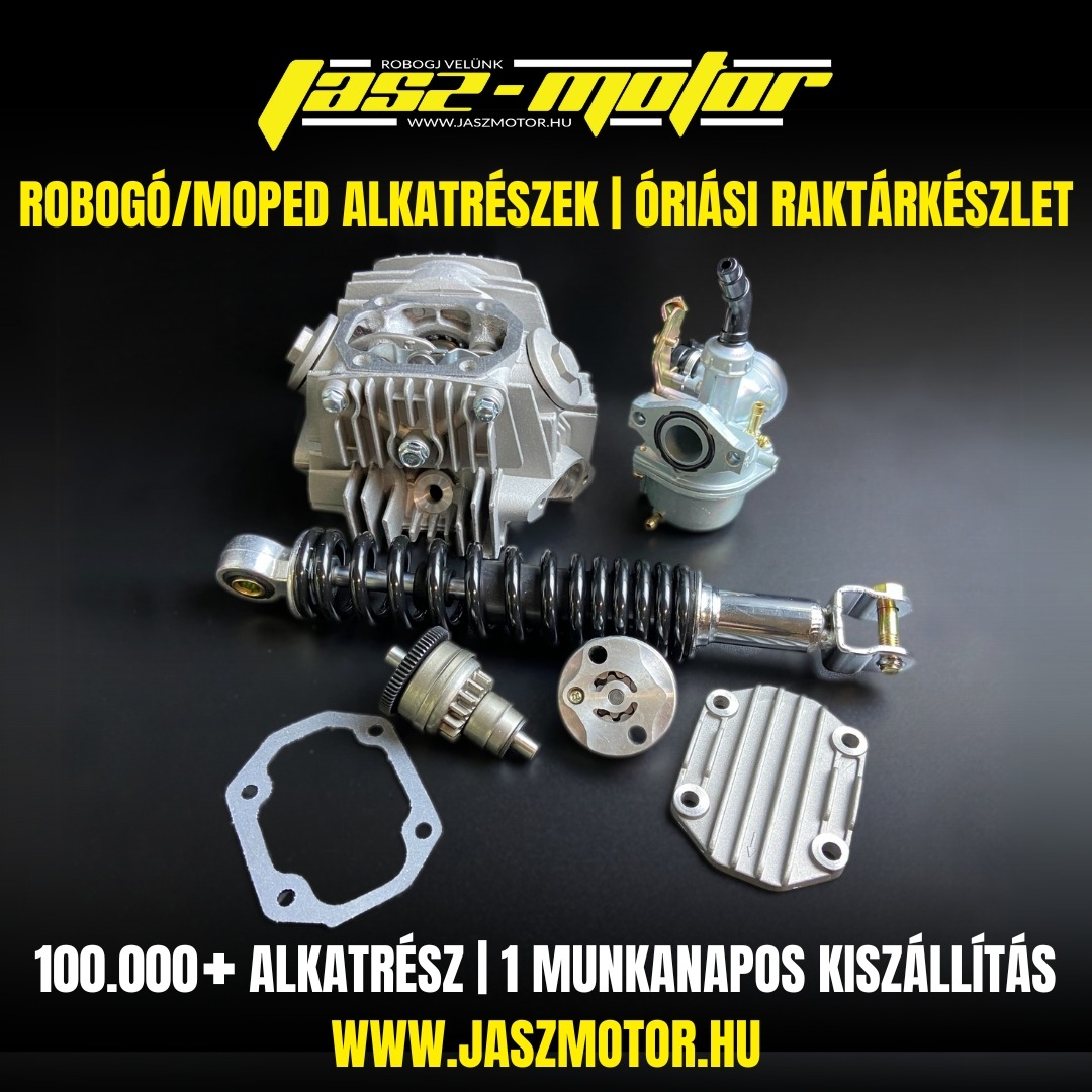 Jász-Motor Facebook ad: Robogó alkatrész, quad, dirt bike alkatrész…