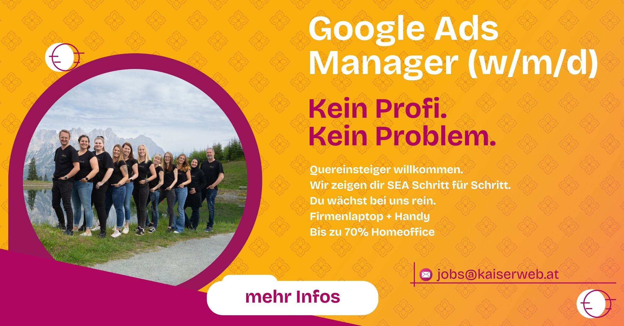 Kaiserweb Facebook ad: Bewirb ich in 1 Minute