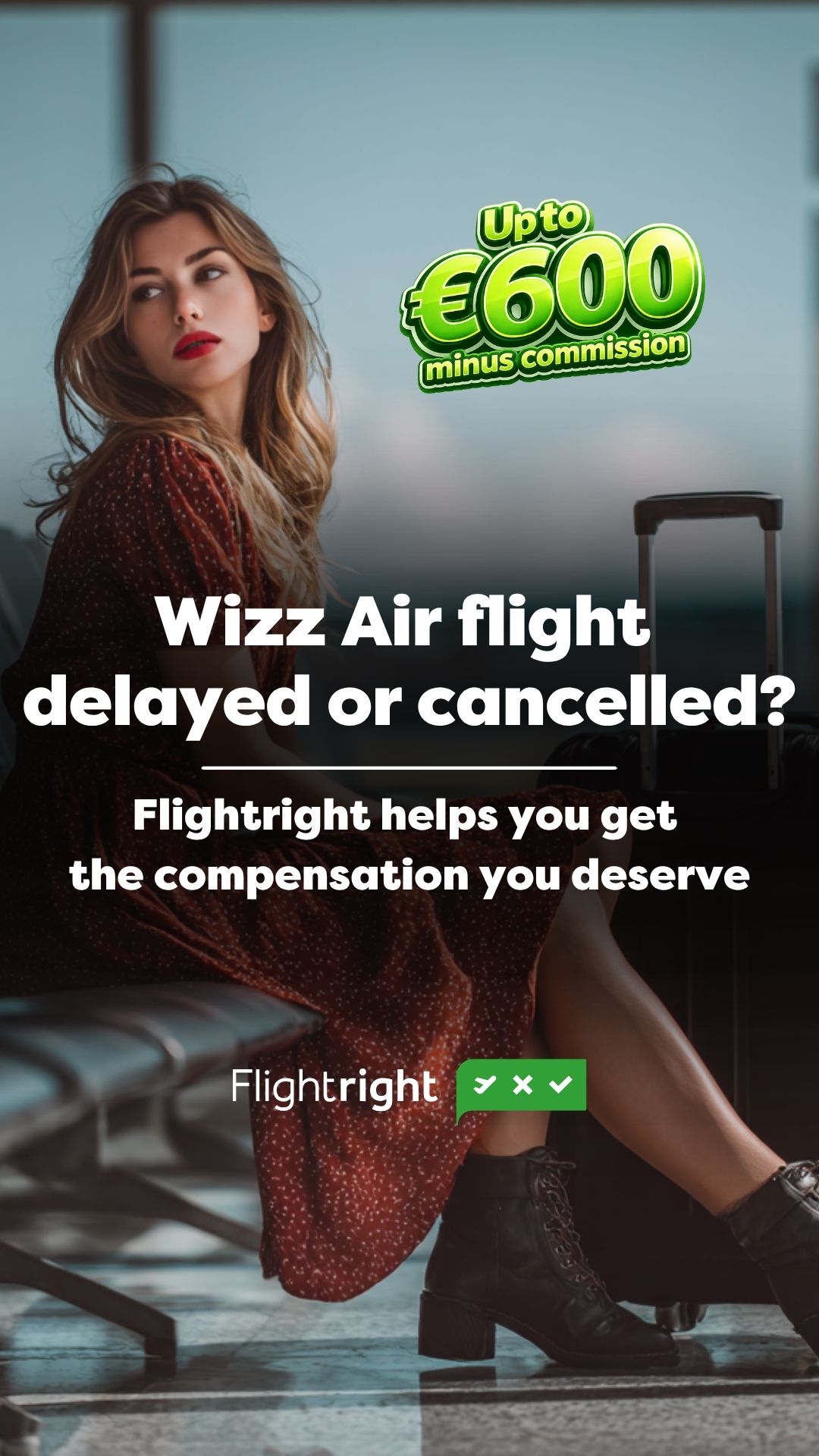 Flightright Facebook ad