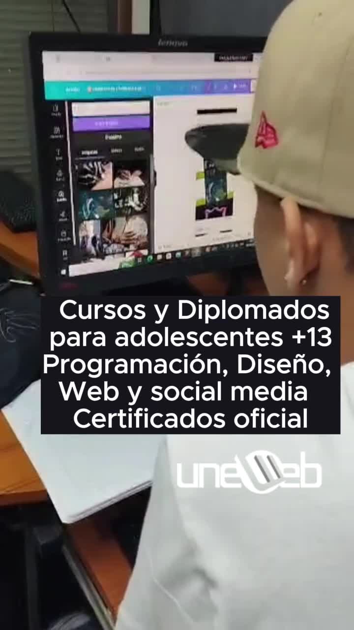 Uneweb.online. Facebook ad: Desbloquea tu potencial creativo con nuestros cursos…