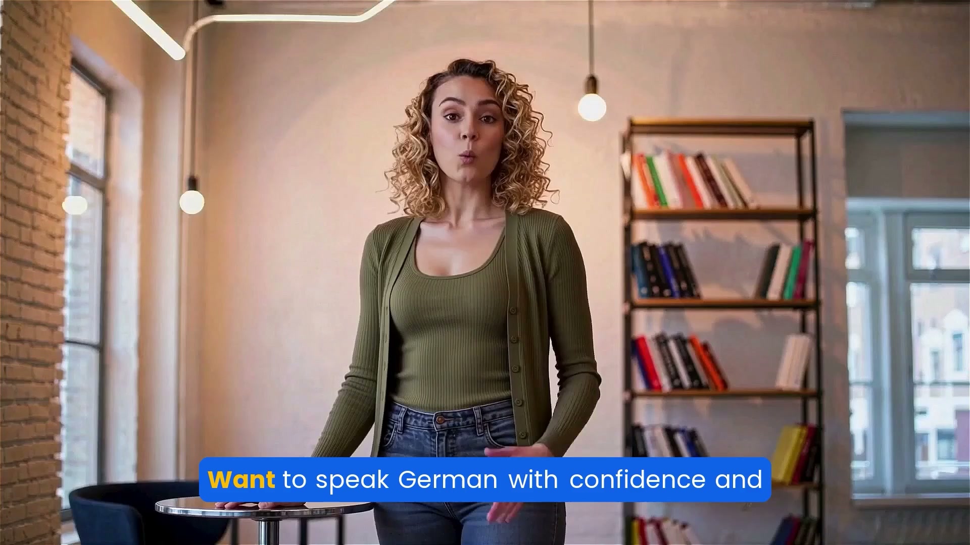 Quick School Facebook ad: Deutsch lernen, intensiv & persönlich