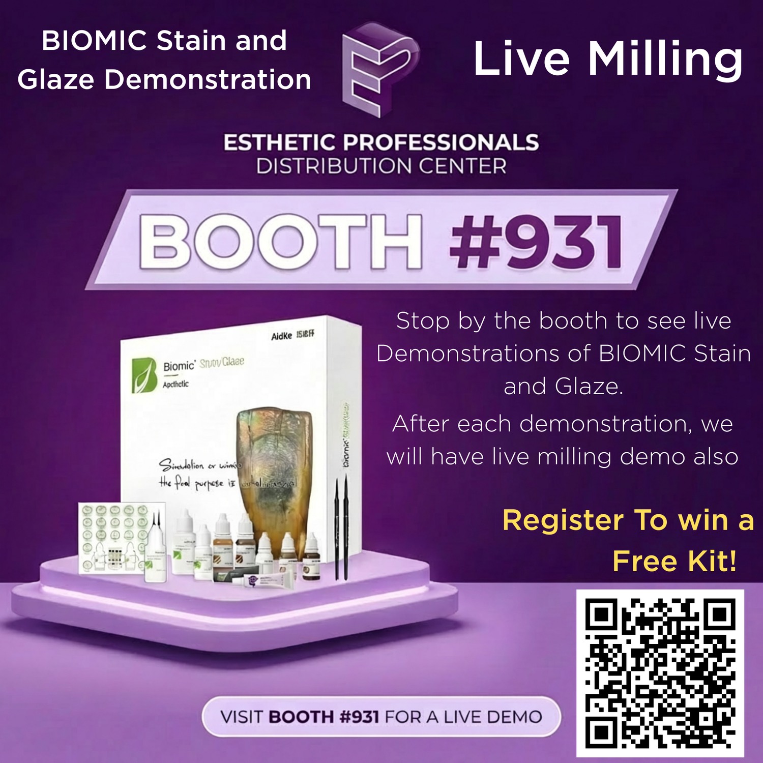 Esthetic Professionals Facebook ad: Biomic Raffle Form