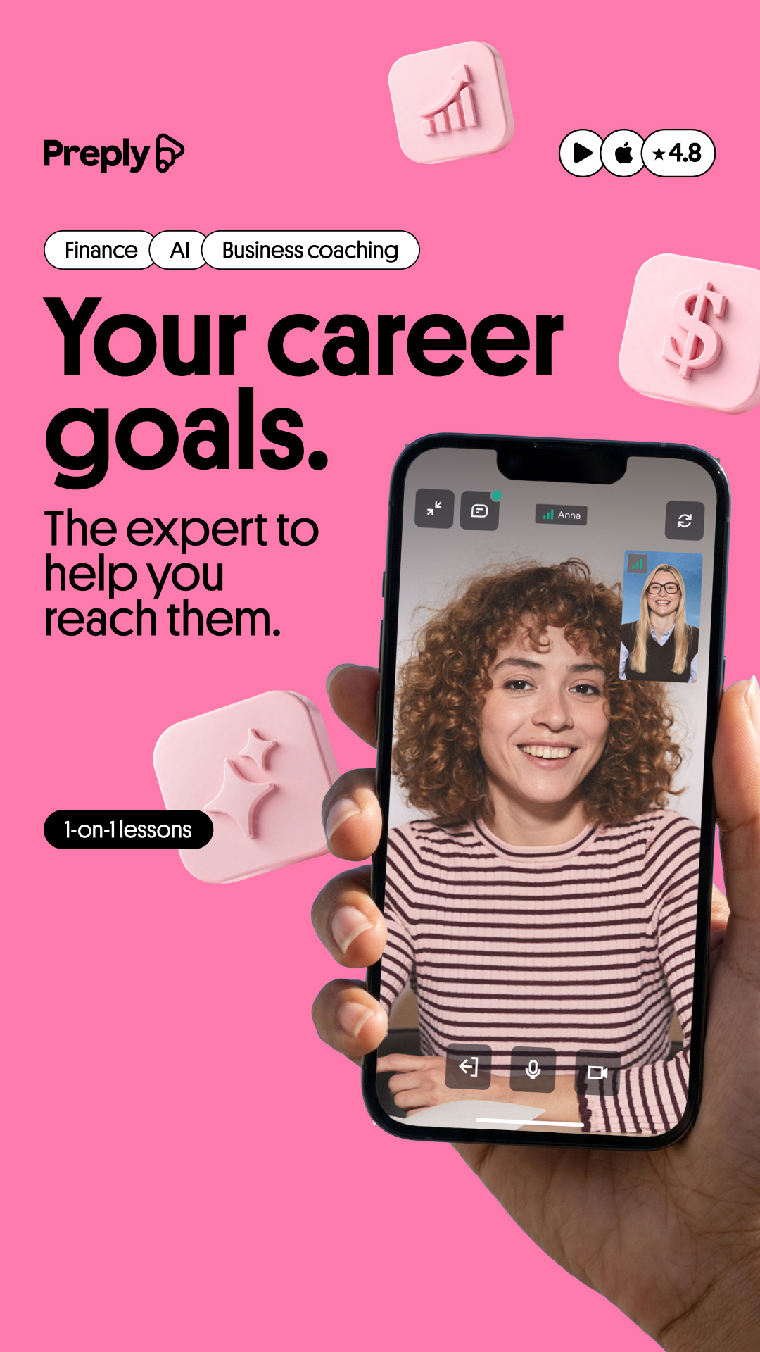 Preply Facebook ad