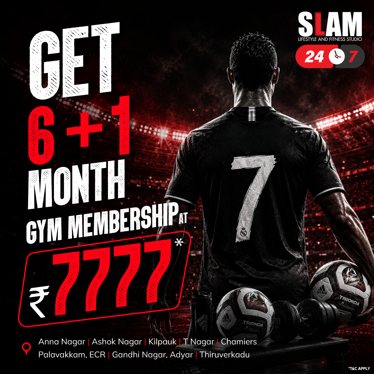 SLAM Lifestyle and Fitness Studio Facebook ad