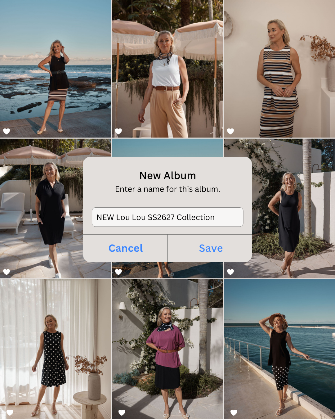Lou Lou Australia Facebook ad: Spring Summer 27 is here.