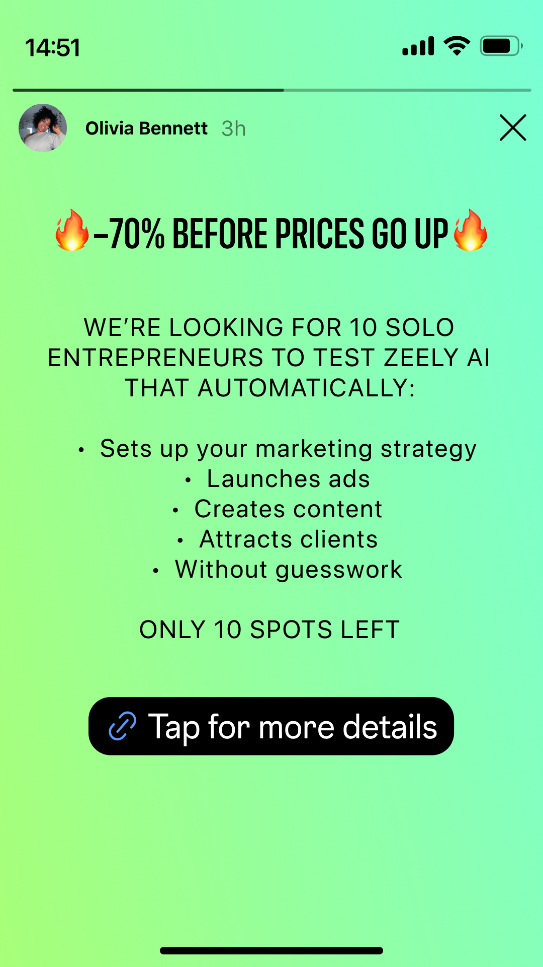 Zeely Facebook ad