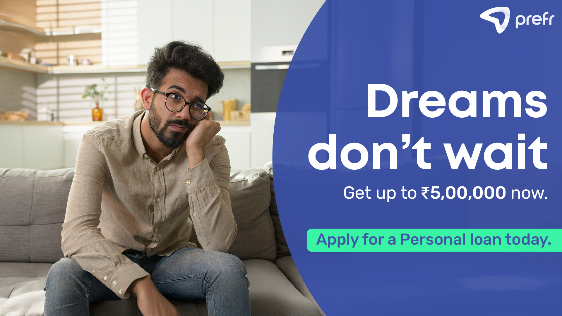 Prefr Facebook ad: Personal loans with Instant Disbursal