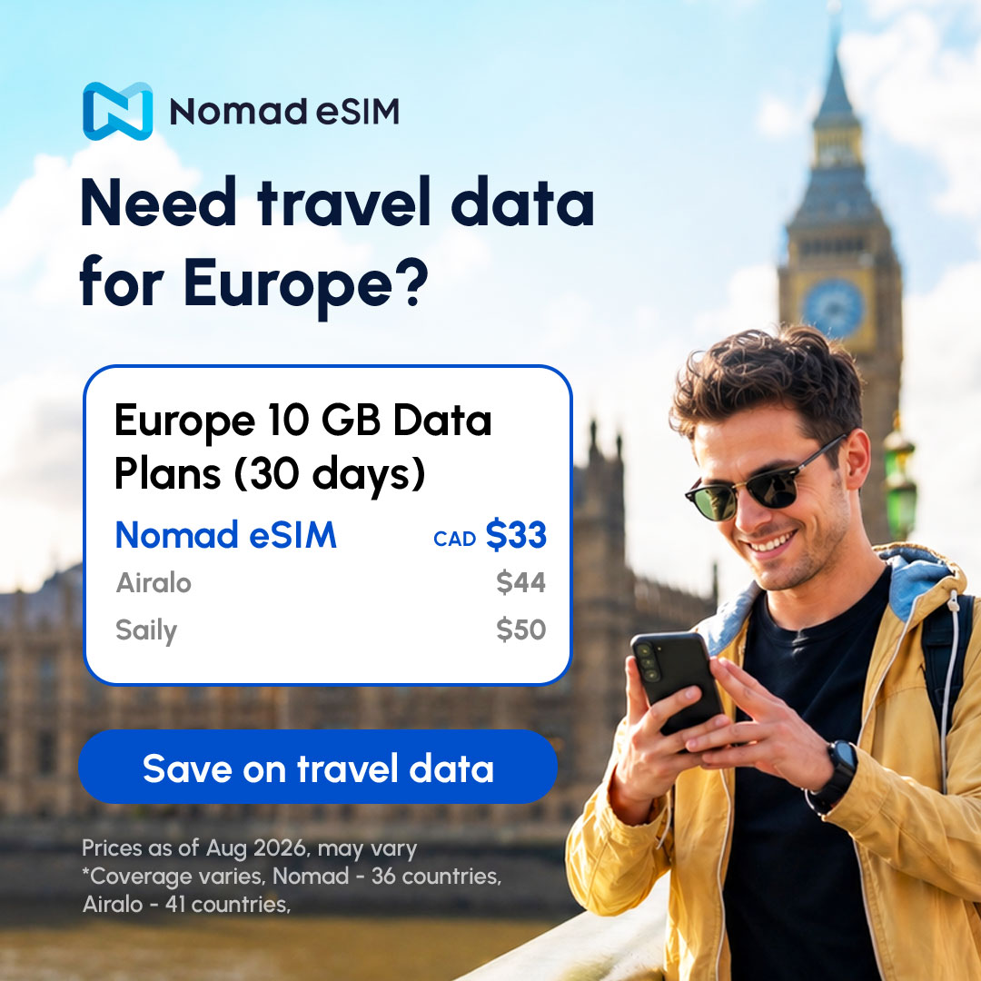 Nomad Esim Facebook ad: Europe data for less