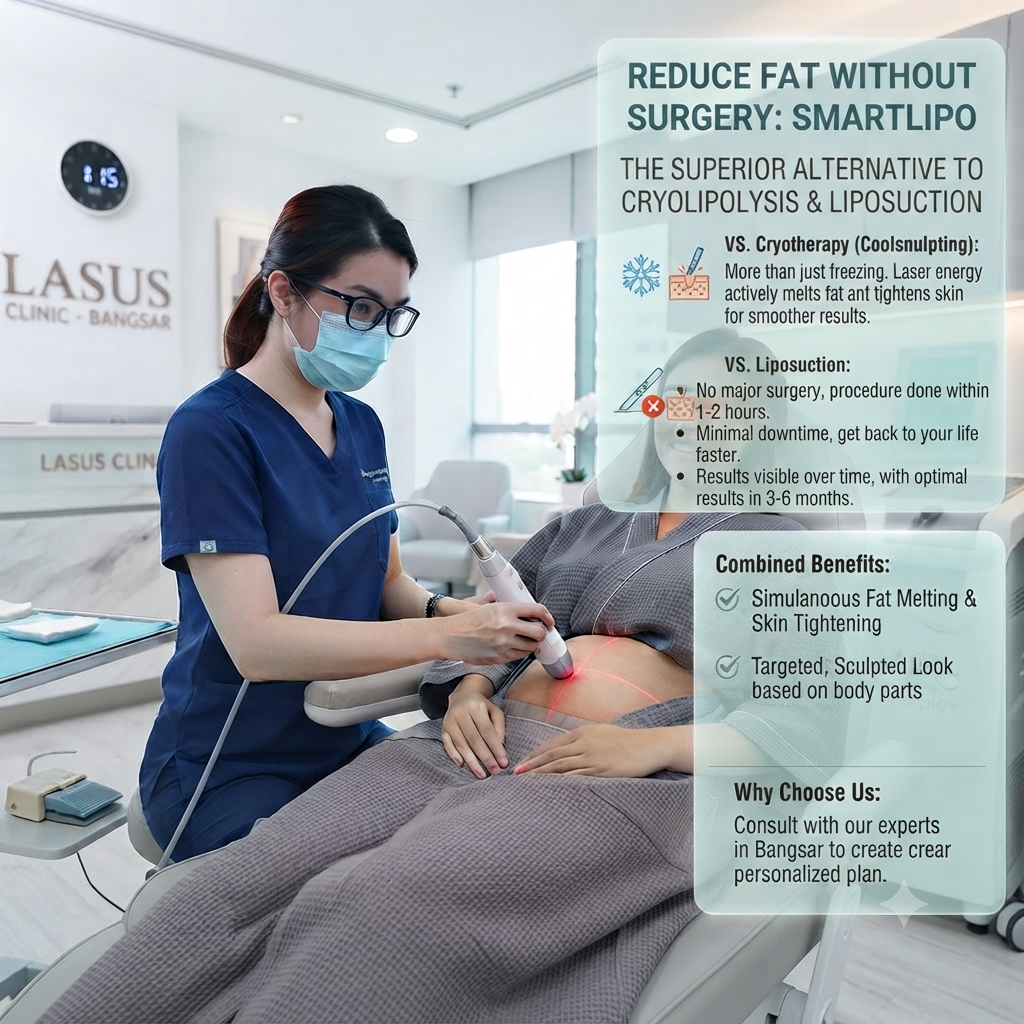 The Lasus Clinic Facebook ad: DM Us To See Our Portfolio Of Transformative Contouring…